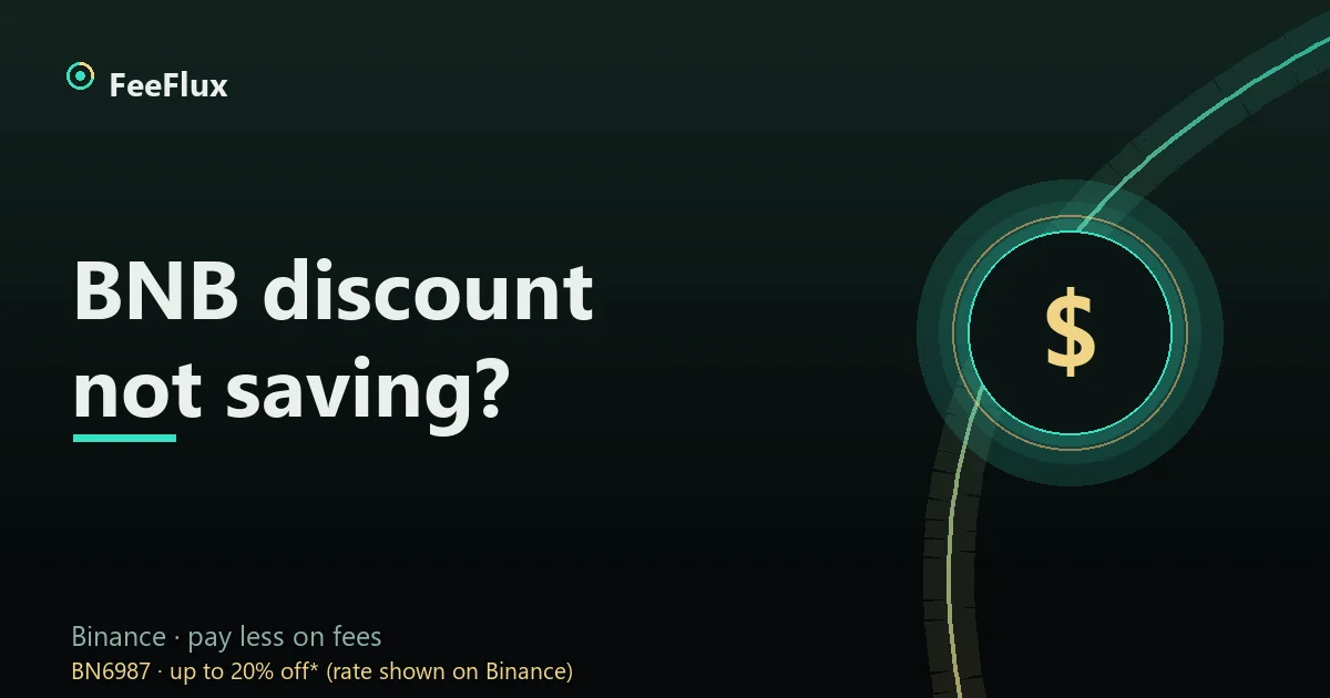 BNB discount not working cover: a checklist of the toggle, balance and statement to verify against
