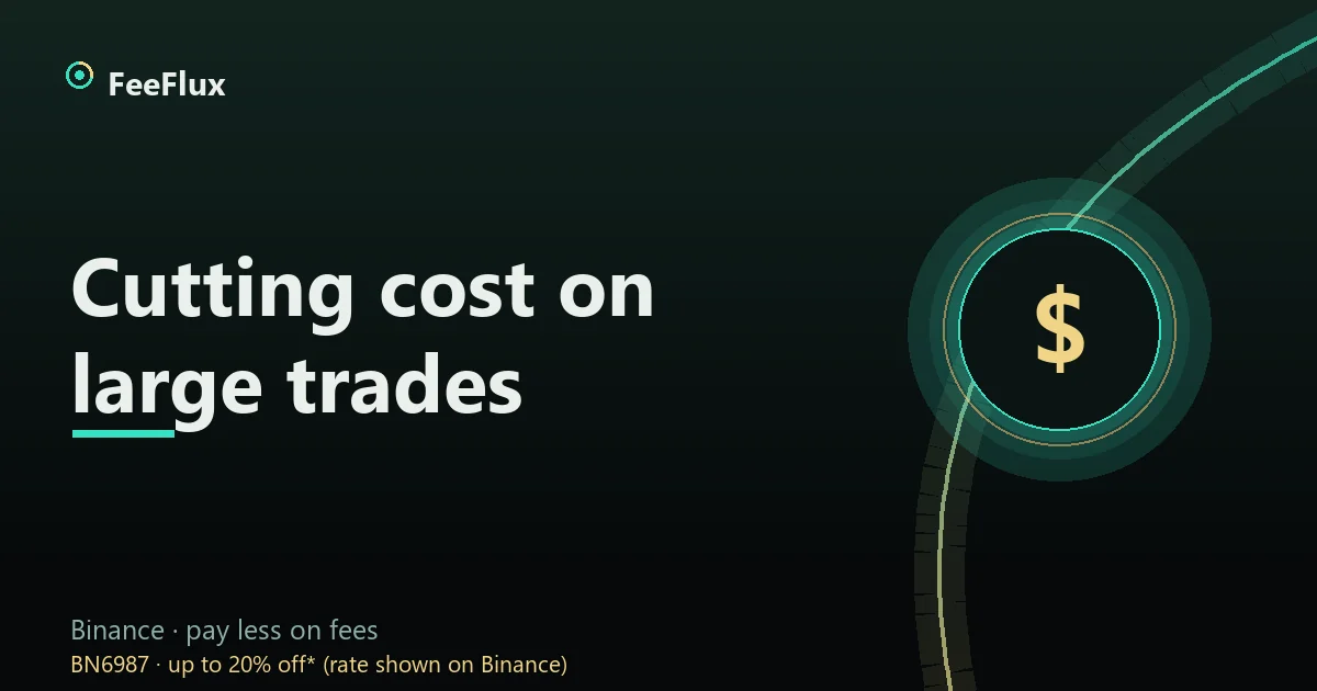 Cutting costs on large trades cover: VIP tier, posting, splitting orders and a block channel