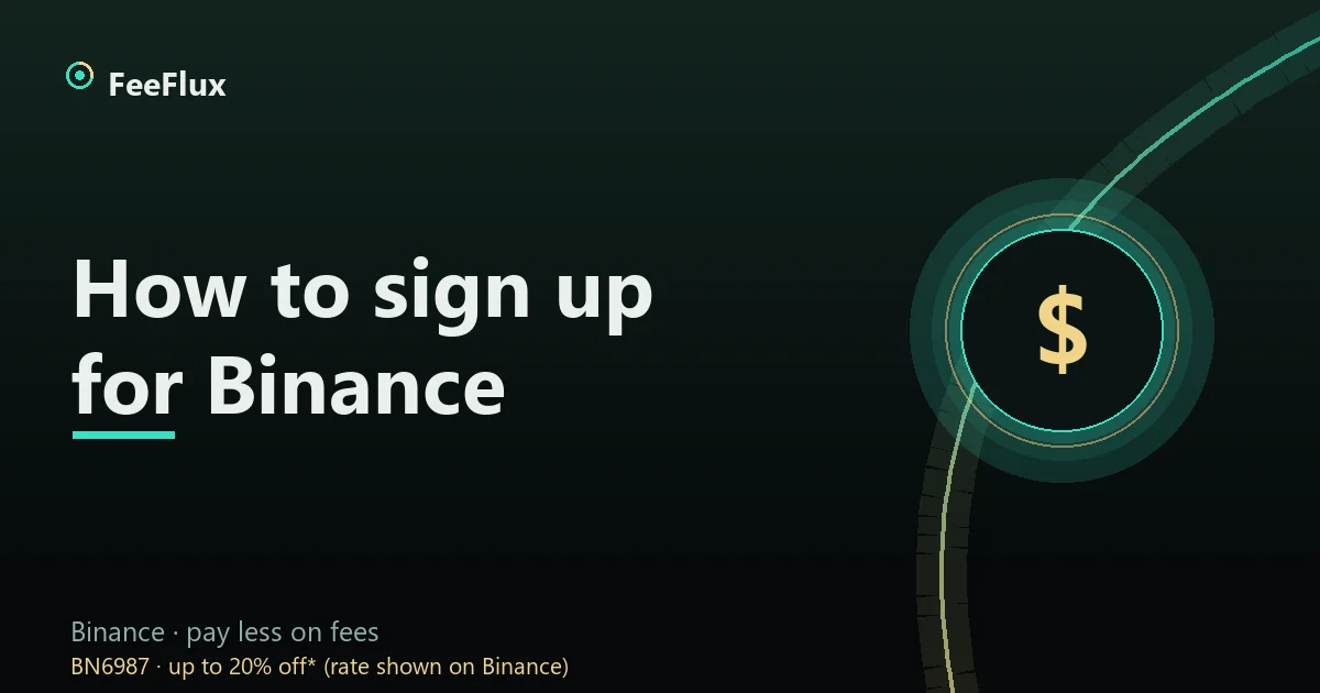 How to sign up for Binance cover: the six-step path from registration to an active fee discount