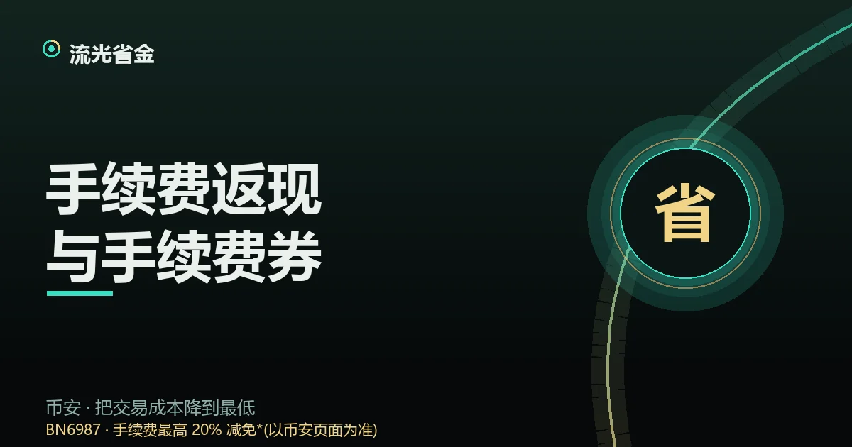 币安手续费券与返现活动封面:抵扣券、返现券与活动规则示意